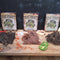 Crocodile Jerky Flavours, Teriyaki, Bush Plum and Lemon Pepper
